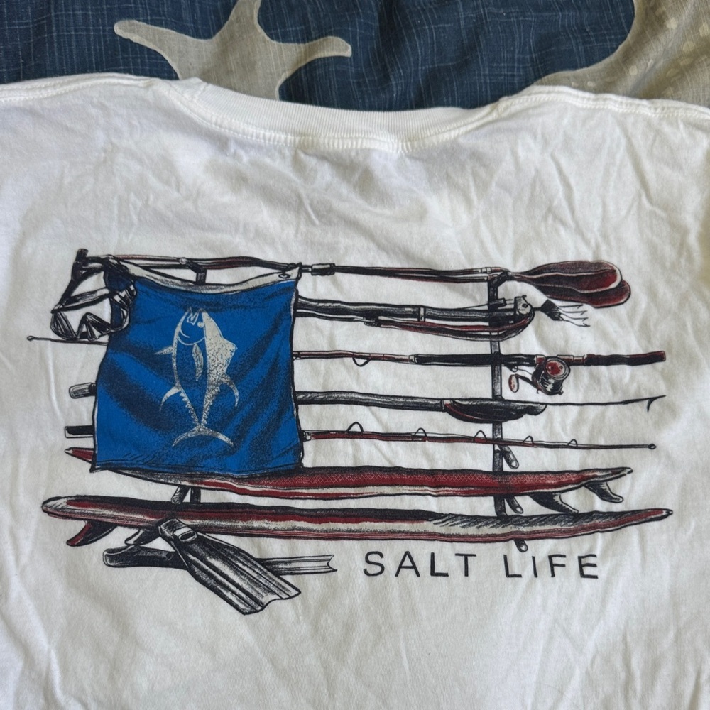 Salt Life White Long Sleeve Tee - Picture 4 of 4